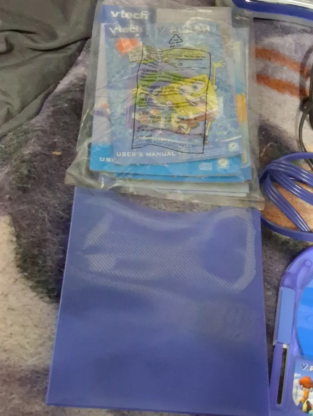 V.Smile V-Flash Purple Blue Kids Educational Gaming System